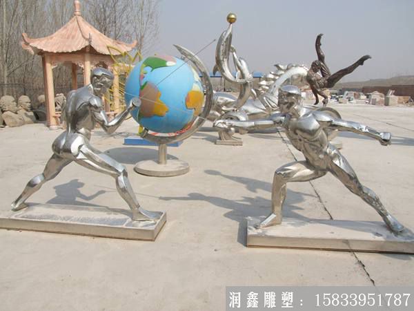 校園不銹鋼運(yùn)動雕塑 景觀雕塑定制