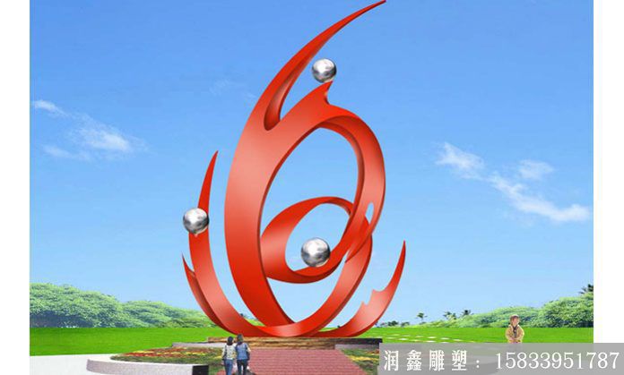 校園不銹鋼雕塑設(shè)計，景觀雕塑定制