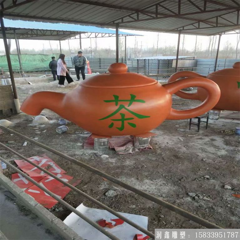 紫銅景觀茶壺，流水茶壺，景區(qū)天壺