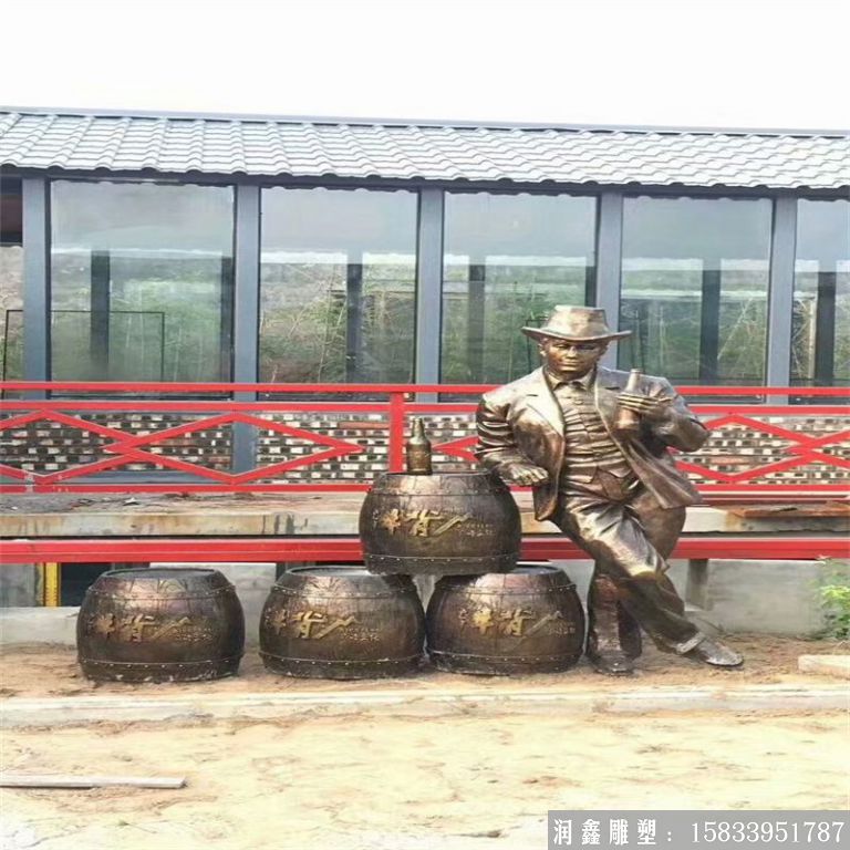 啤酒節(jié)主題人物雕塑景觀，酒文化雕塑案例